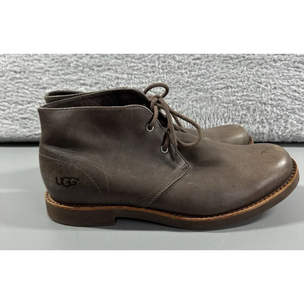 UGG Chukka Boots Mens 8 Brown Leather Dagmann US S/N 1018516 Urban Casual Trendy